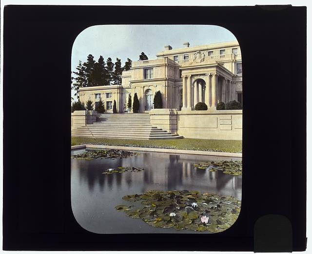 &quot;Uplands,&quot; Charles Templeton Crocker house, 400 Uplands Drive, Hillsborough, California. View to porte cochère terrace: Johnston (Frances Benjamin) Collection, Prints &amp; Photographs Division, Library of Congress, LC-DIG-ppmsca-16063