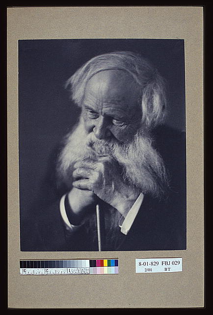 Elderly man clasping a cane(?), head-and-shoulders portrait: Johnston (Frances Benjamin) Collection, Prints &amp; Photographs Division, Library of Congress, LC-USZC2-5941