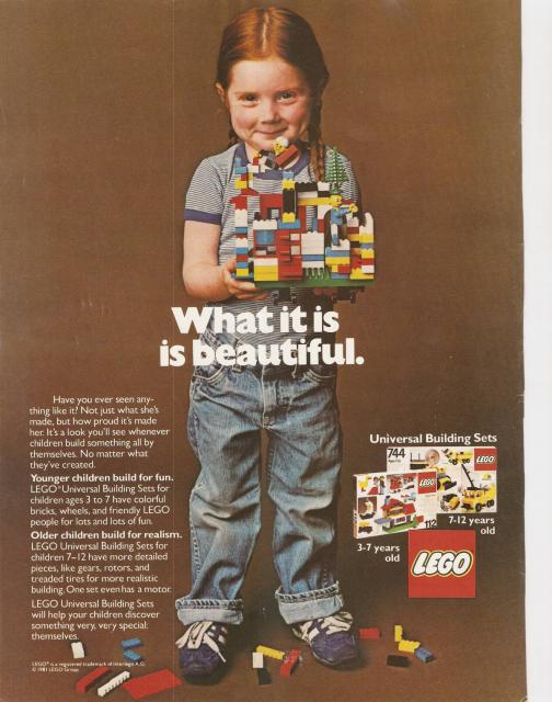 Lego Ad with Girl