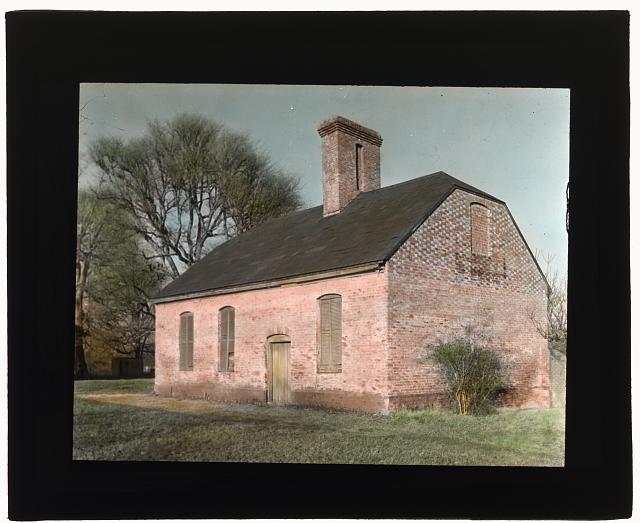 &quot;Stratford Hall,&quot; 786 Great House Road, Stratford, Westmoreland County, Virginia. Southwest or southeast outhouse: Johnston (Frances Benjamin) Collection, Prints &amp; Photographs Division, Library of Congress, LC-DIG-ppmsca-16194