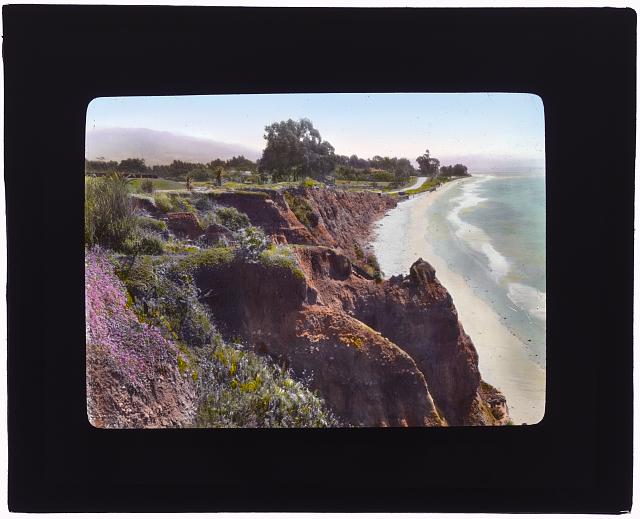 &quot;Inellan,&quot; Walter Douglas house, Channel Drive, Montecito, California. View from pergola overlooking the Pacific Ocean: Johnston (Frances Benjamin) Collection, Prints &amp; Photographs Division, Library of Congress, LC-DIG-ppmsca-16029.