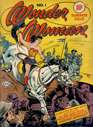 Cover for Wonder Woman &#35;1 (1942): Art by Harry G. Peter.
