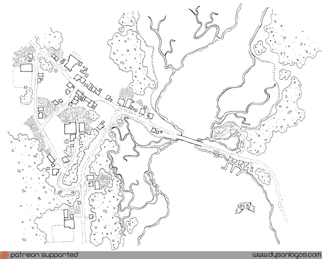 Clayfield Village Cartography by Dyson Logos