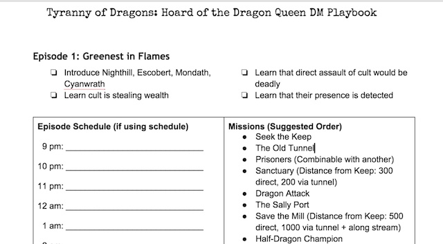 Example of Playbook