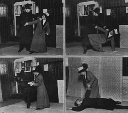 Edith Garrud Flipping a Cop