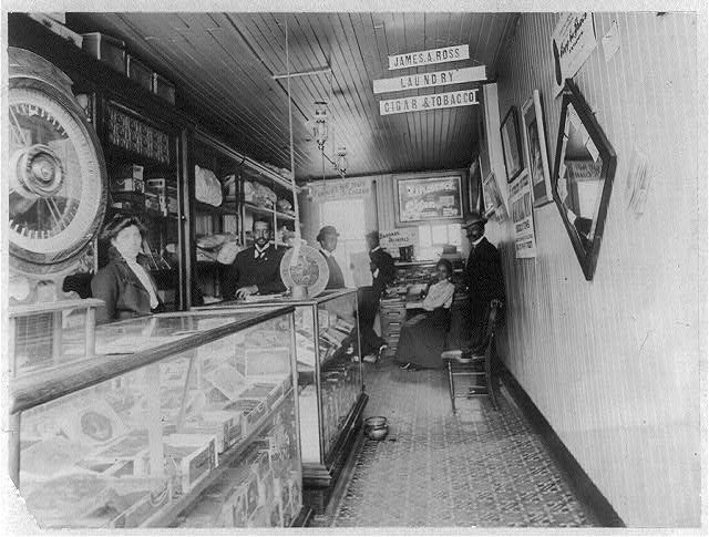 Interior of African American store, Buffalo, N.Y.: African American Photographs Assembled for 1900 Paris Exposition, Prints &amp; Photographs Division, Library of Congress, LC-USZ62-51557.