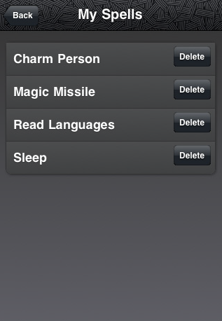 Spellbook - My Spells