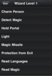 Spells By Class and Level