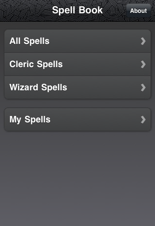 Spellbook - Spell Categories